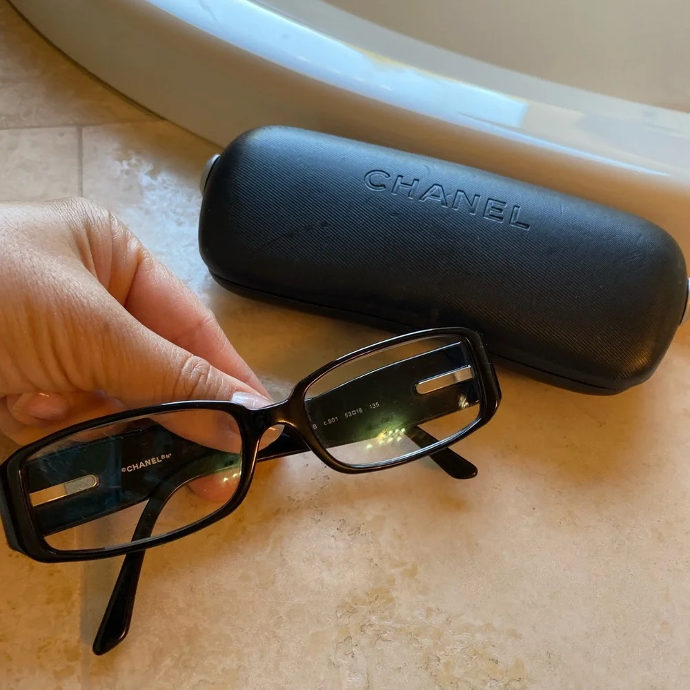 Chanel eyeglasses with crystals 3116 B - Picture 3 of 8